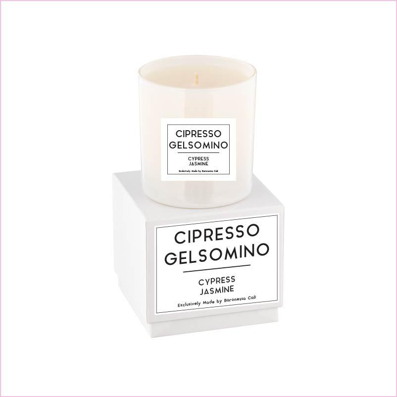Linea Lusso Collection - 9 oz soy candle - Cypress Jasmine - Linea Lusso Collection - 9 oz soy candle - Cypress Jasmine