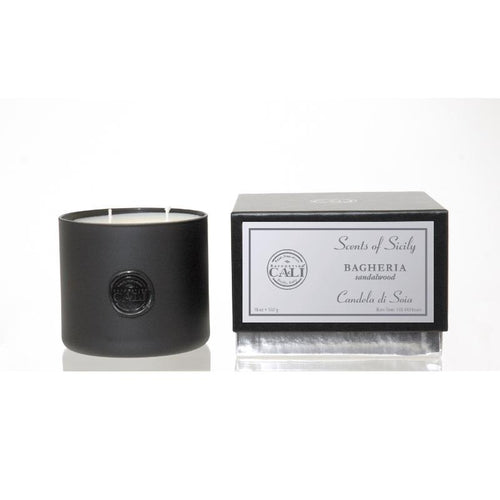 Scents of Sicily Collection - 18 oz soy candle - Bagheria (sandalwood)