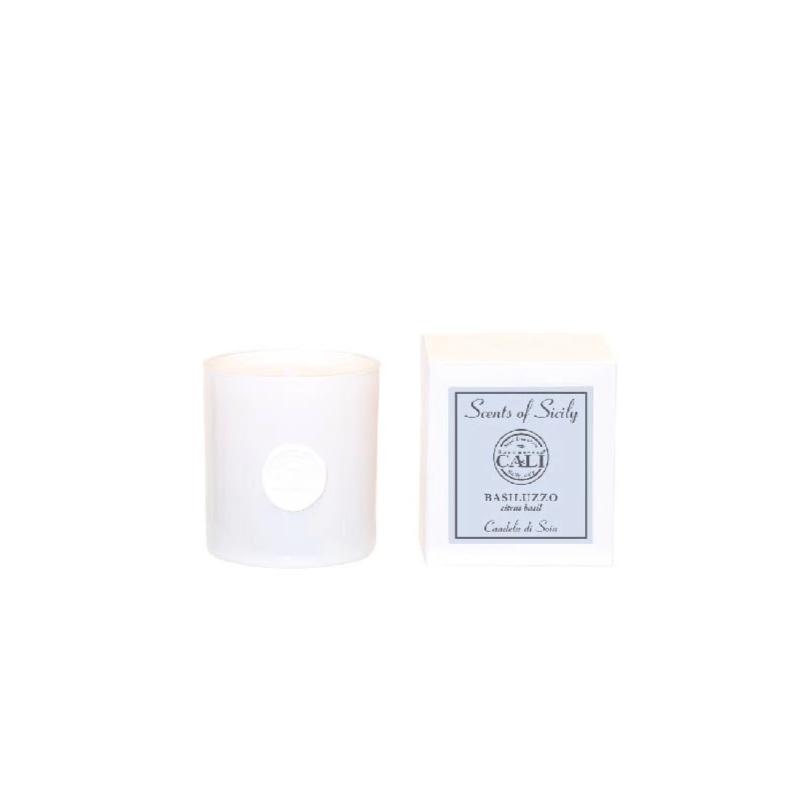Scents of Sicily Collection - 9 oz soy candle - Basiluzzo (citrus basil) - Scents of Sicily Collection - 9 oz soy candle - Basiluzzo (citrus basil)