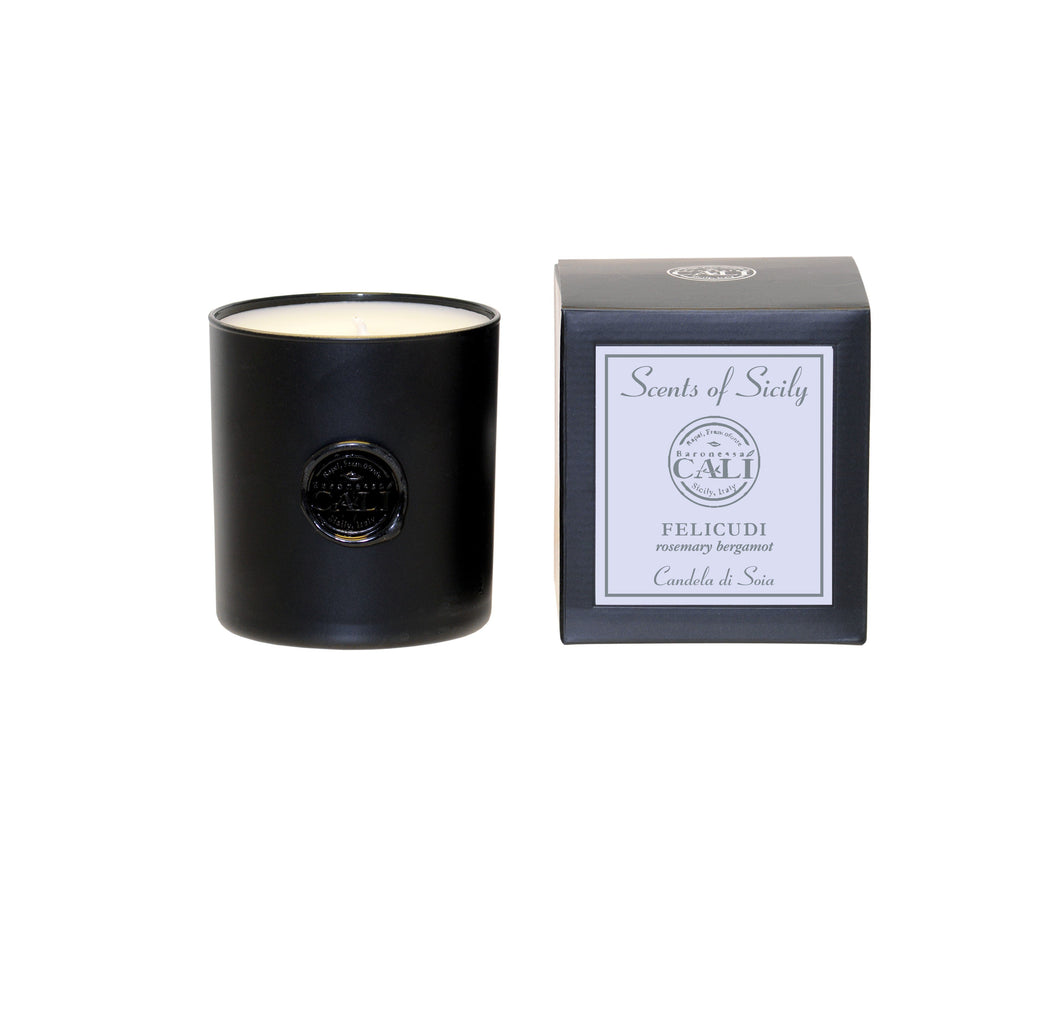 Scents of Sicily Collection - 9 oz soy candle - Filicudi (rosemary bergamot) - Scents of Sicily Collection - 9 oz soy candle - Filicudi (rosemary bergamot)