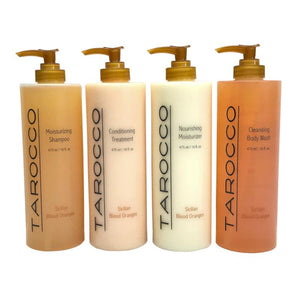 Tarocco 4 pack - Moisturizer, Wash, Shampoo and Conditioner (475 ml / 16.0 fl .oz sizes) - Tarocco 4 pack - Moisturizer, Wash, Shampoo and Conditioner (475 ml / 16.0 fl .oz sizes)